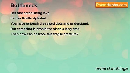 nimal dunuhinga - Bottleneck