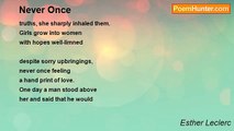 Esther Leclerc - Never Once