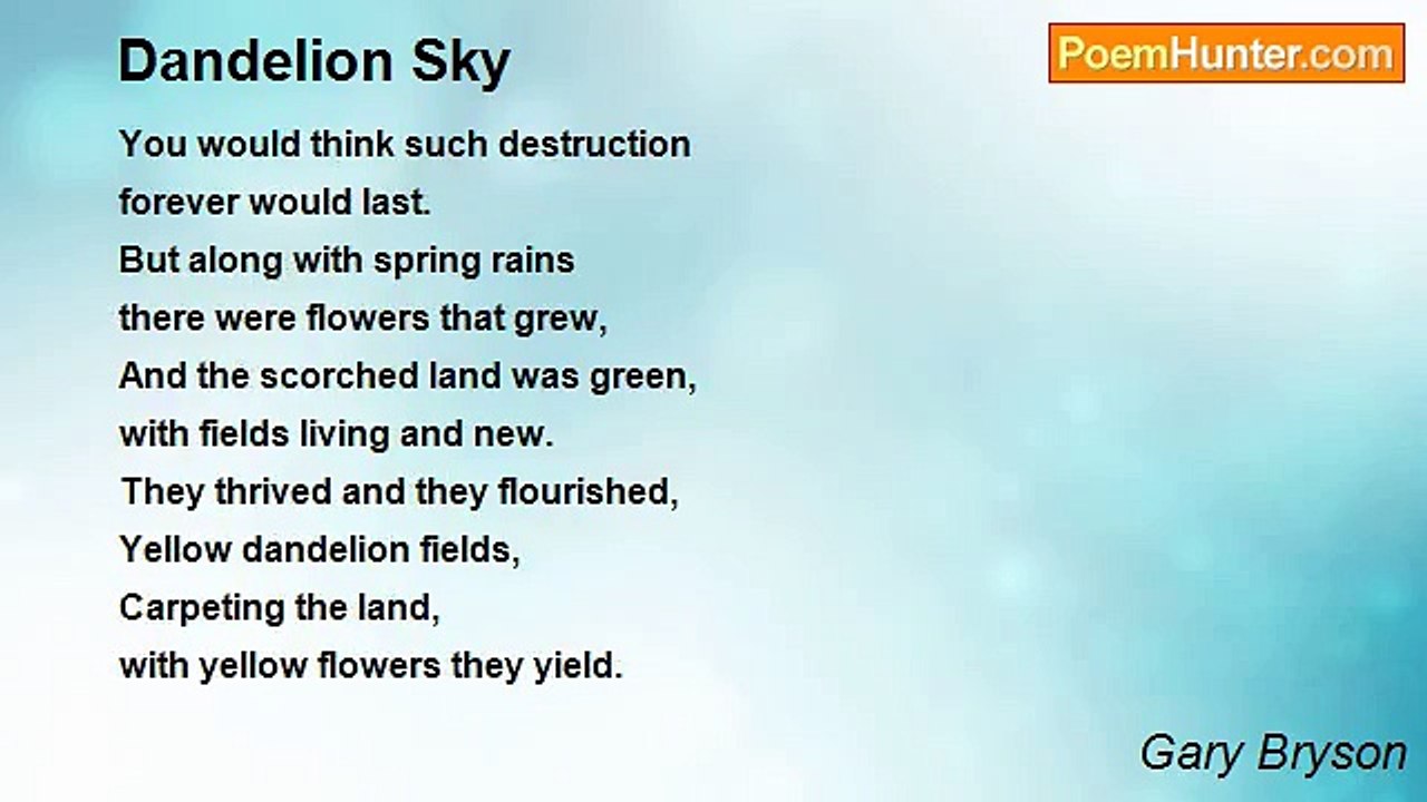 Gary Bryson - Dandelion Sky