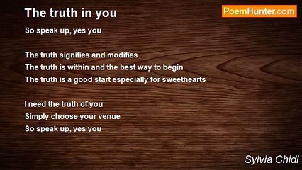 Sylvia Chidi - The truth in you