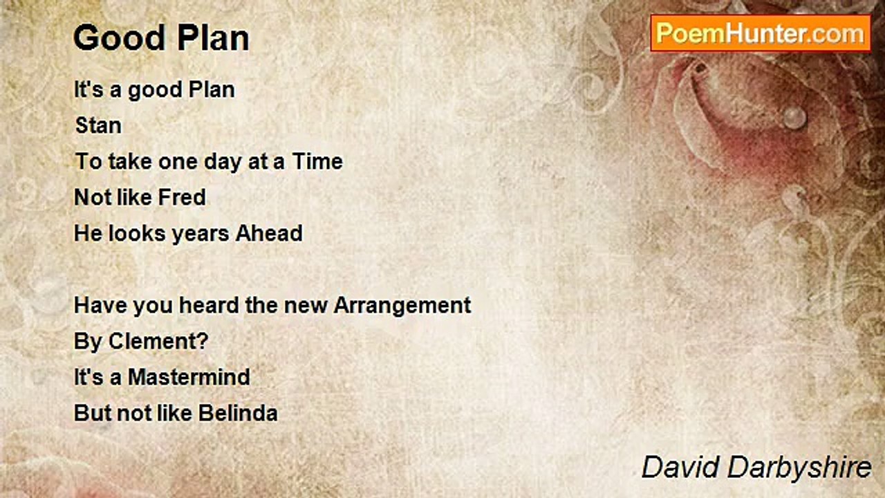 David Darbyshire - Good Plan