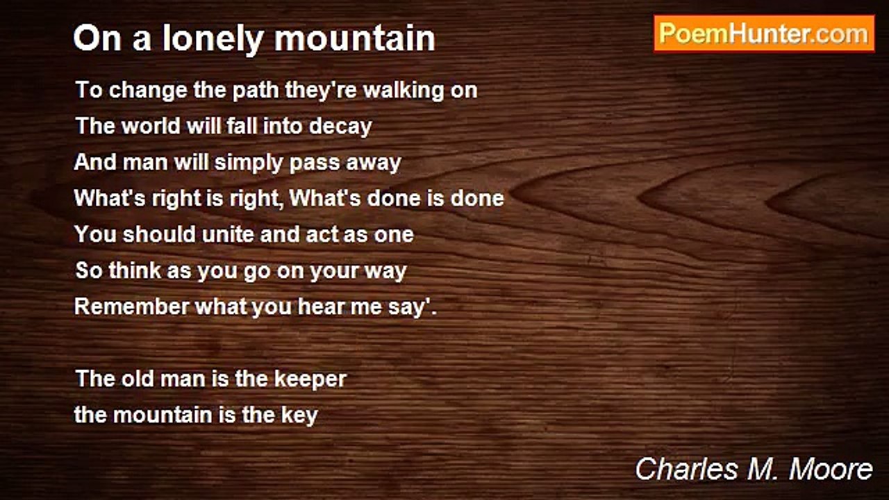 Charles M. Moore - On a lonely mountain