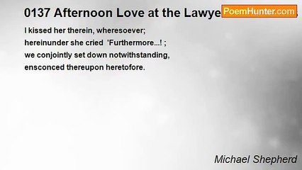 Michael Shepherd - 0137 Afternoon Love at the Lawyer's Chambers