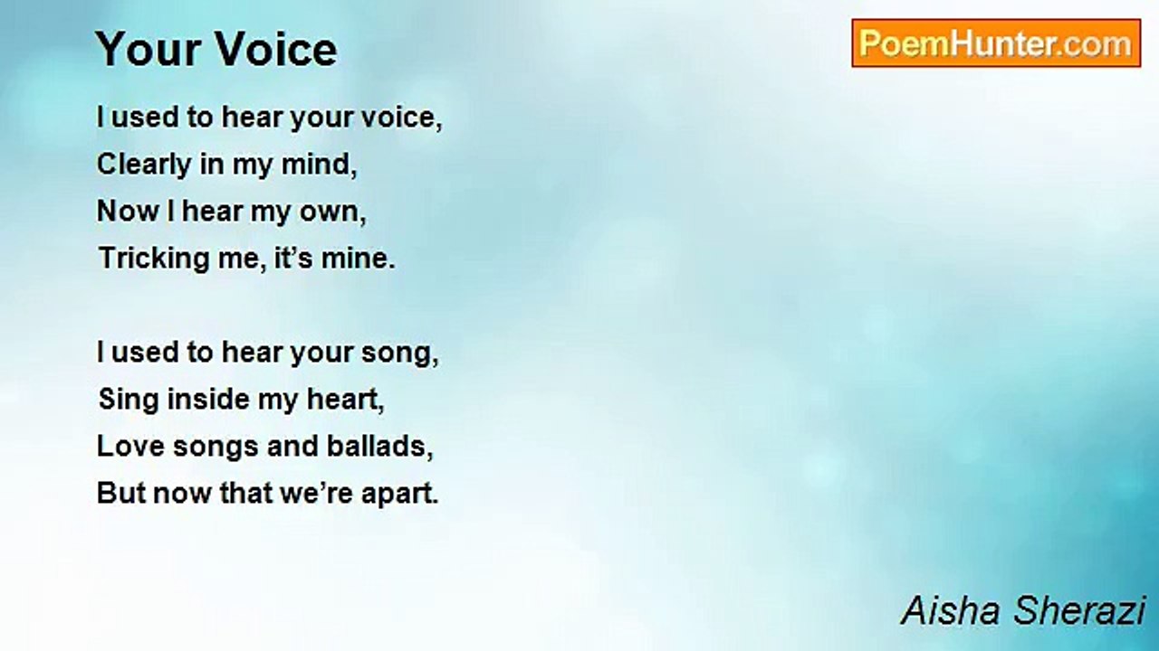 Aisha Sherazi - Your Voice