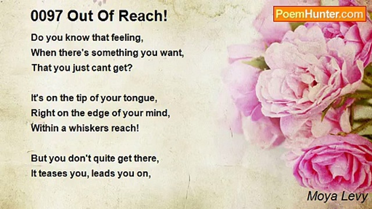 Moya Levy - 0097 Out Of Reach!