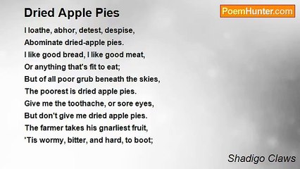 Shadigo Claws - Dried Apple Pies