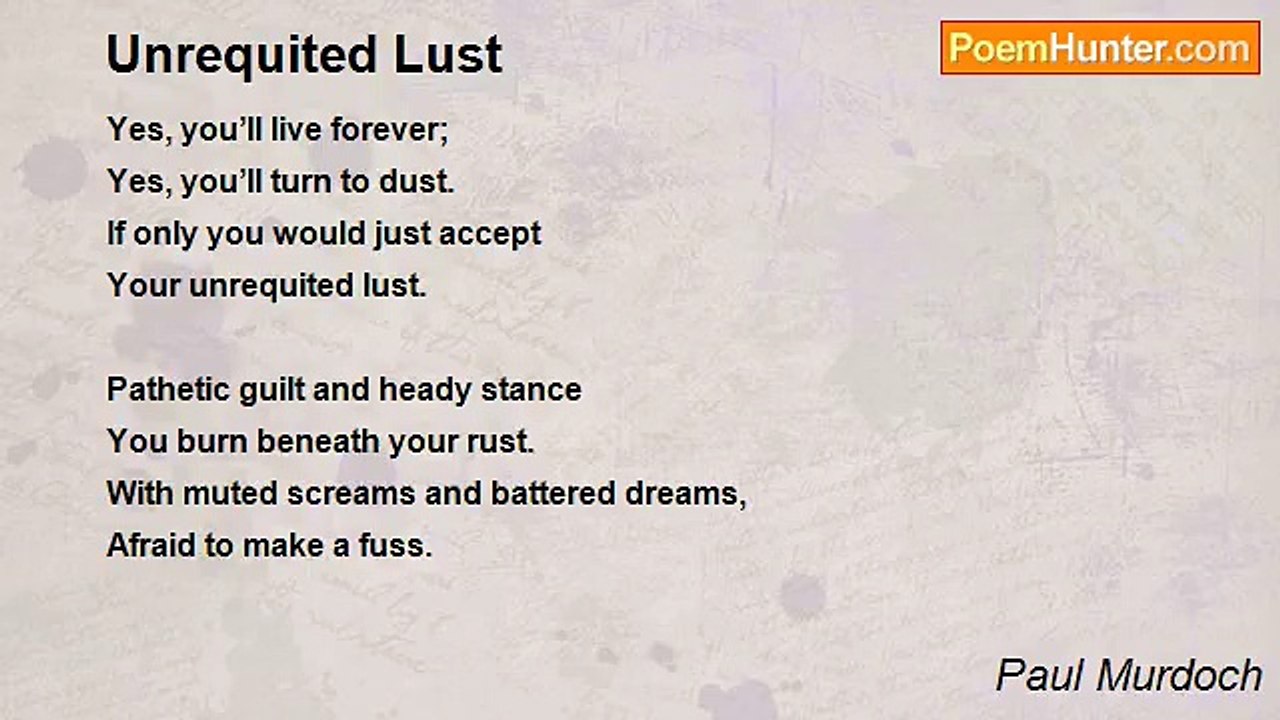 Paul Murdoch - Unrequited Lust