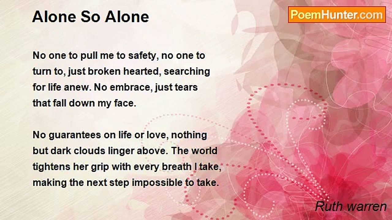 Ruth warren - Alone So Alone