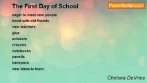 Chelsea DeVries - The First Day of School