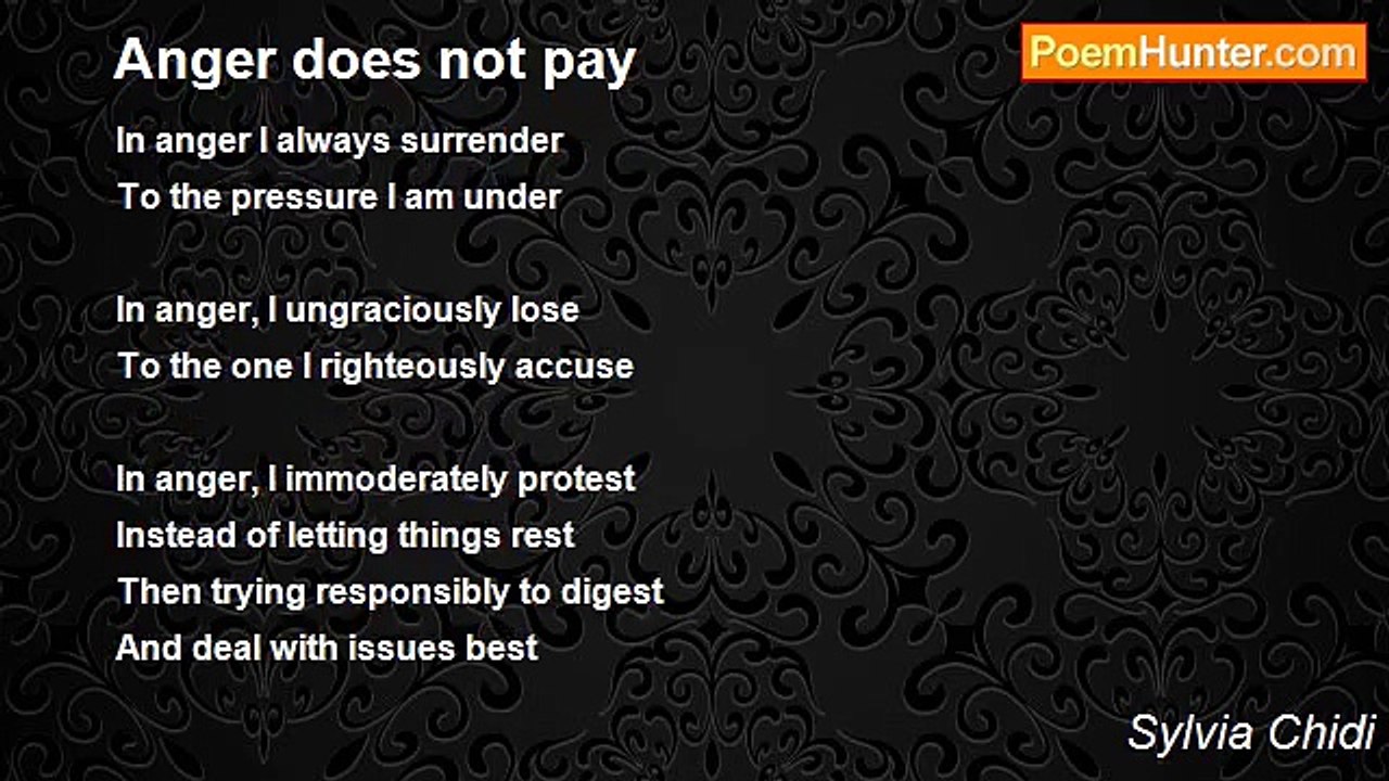 Sylvia Chidi - Anger does not pay