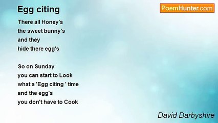 David Darbyshire - Egg citing