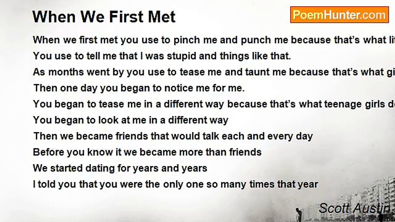 Scott Austin - When We First Met