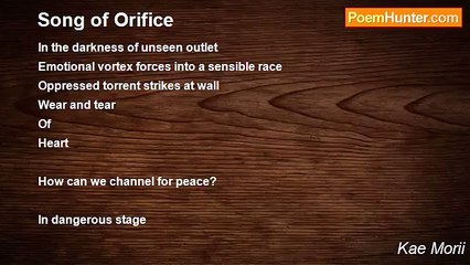 Kae Morii - Song of Orifice