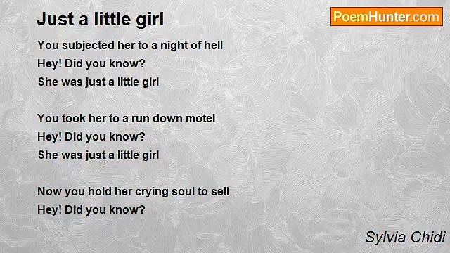 Sylvia Chidi - Just a little girl
