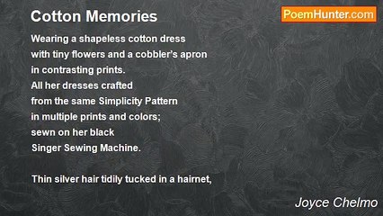 Joyce Chelmo - Cotton Memories