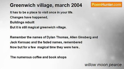 willow moon pearce - Greenwich village, march 2004
