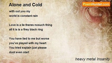 heavy metal Insanity - Alone and Cold