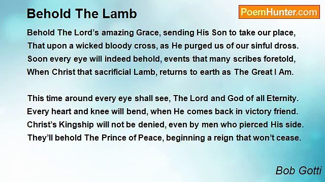 Bob Gotti - Behold The Lamb
