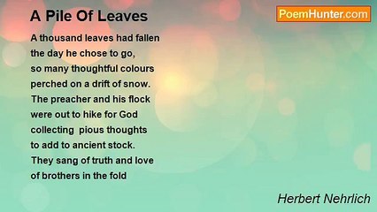 Herbert Nehrlich - A Pile Of Leaves