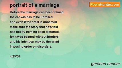 gershon hepner - portrait of a marriage