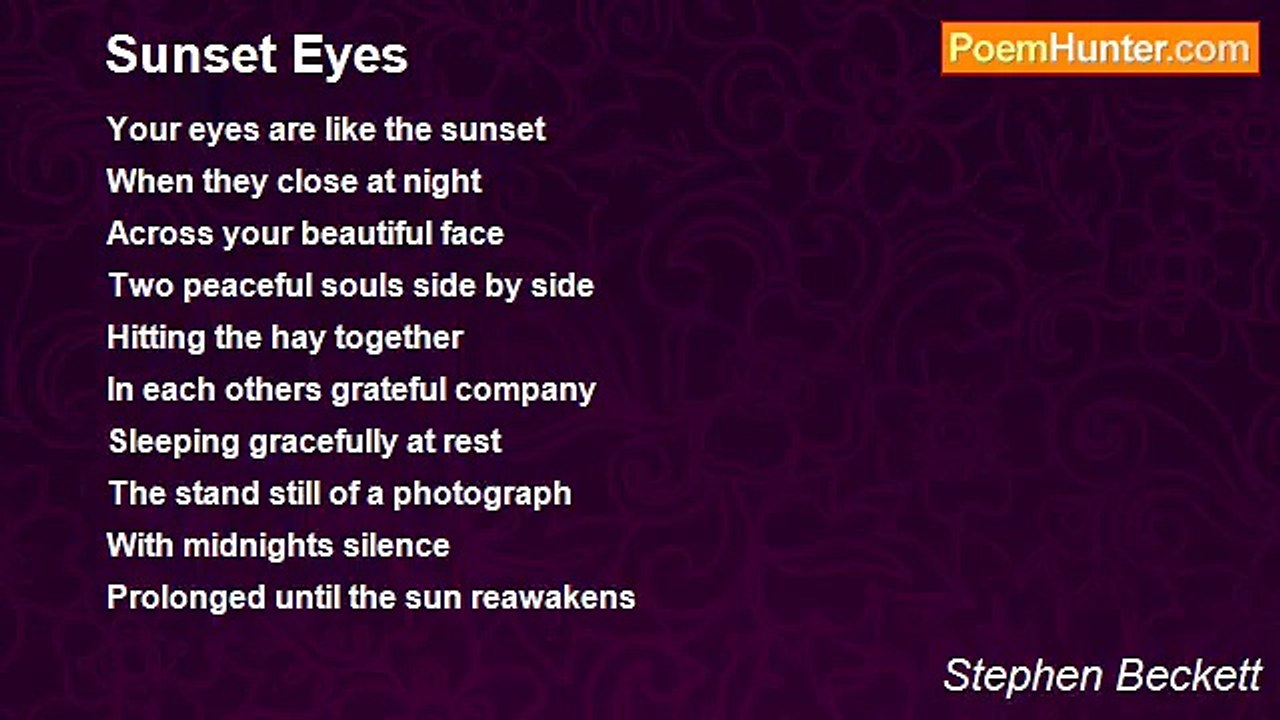 Stephen Beckett - Sunset Eyes
