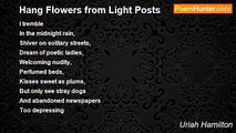 Uriah Hamilton - Hang Flowers from Light Posts