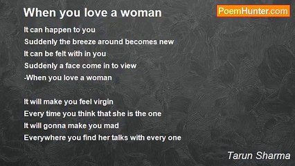Tarun Sharma - When you love a woman