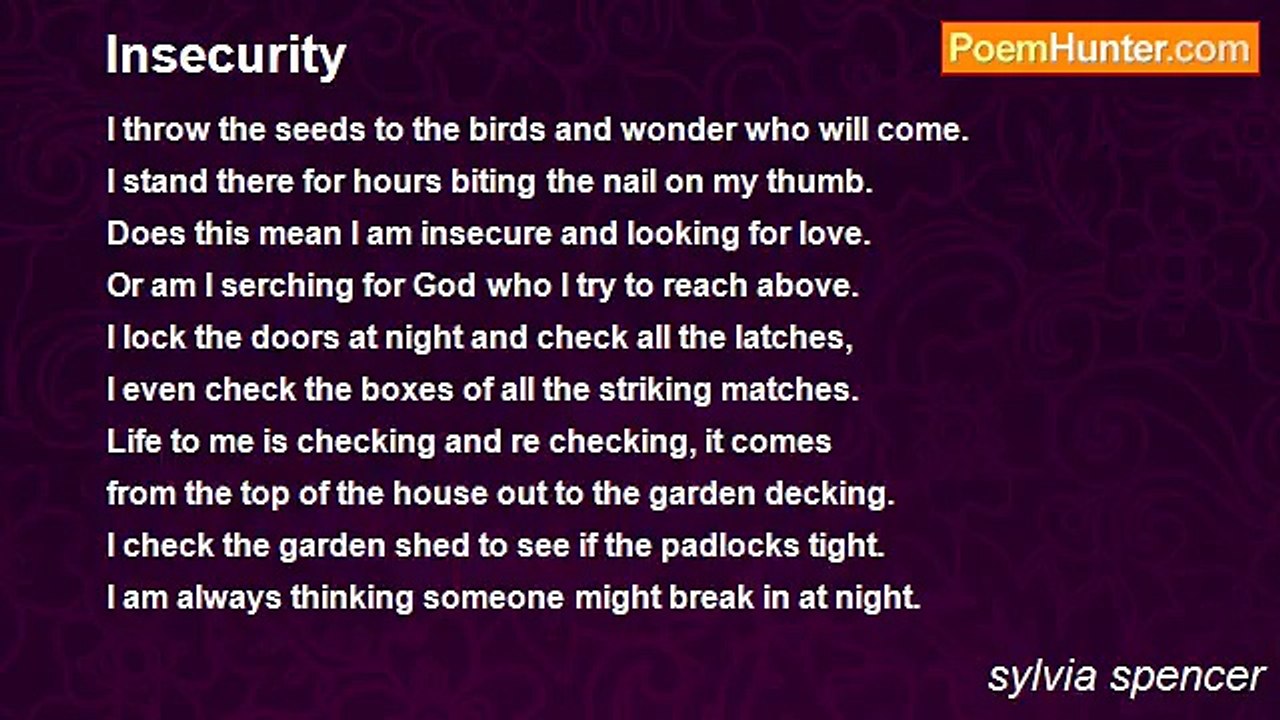 sylvia spencer - Insecurity