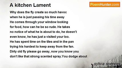 sylvia spencer - A kitchen Lament