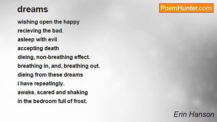 Erin Hanson - dreams