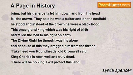 sylvia spencer - A Page in History