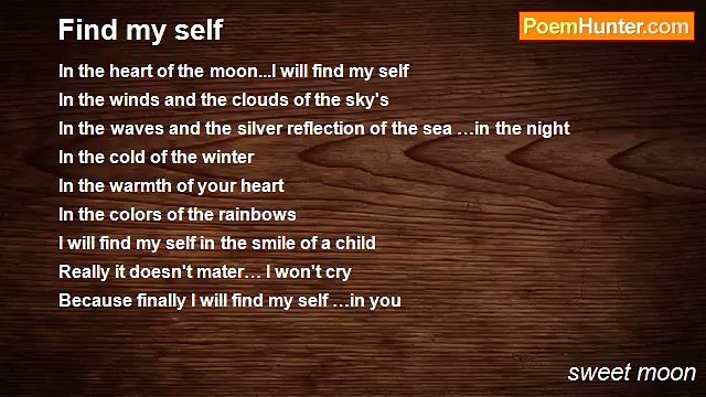 sweet moon - Find my self