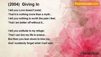 Deana Rode - (2004)  Giving In