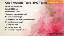 Marcia Gravett - One Thousand Tears (1000 Tears)