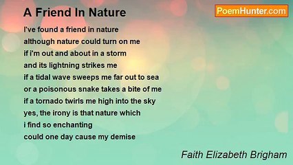 Faith Elizabeth Brigham - A Friend In Nature