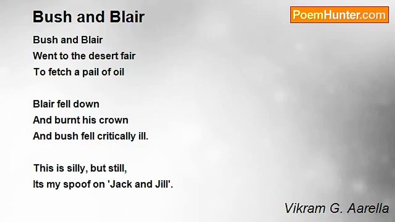 Vikram G. Aarella - Bush and Blair