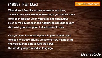 Deana Rode - (1998)  For Dad