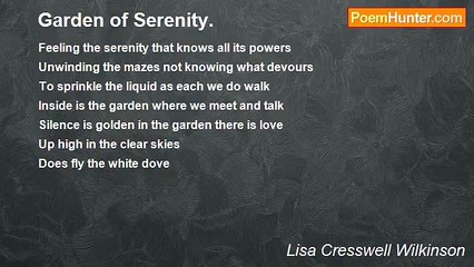 Lisa Cresswell Wilkinson - Garden of Serenity.