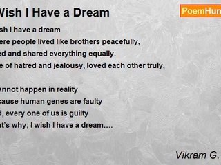 Vikram G. Aarella - I Wish I Have a Dream