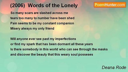 Deana Rode - (2006)  Words of the Lonely