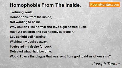 Joseph Tanner - Homophobia From The Inside.