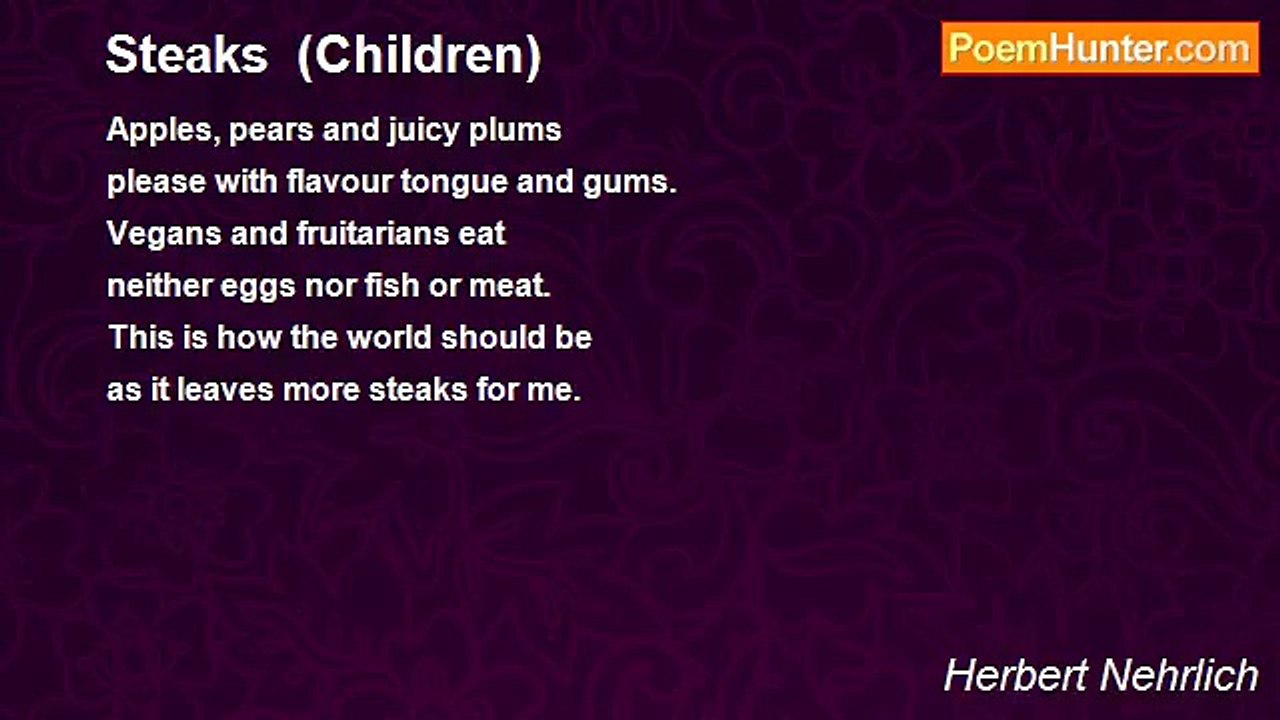 Herbert Nehrlich - Steaks  (Children)