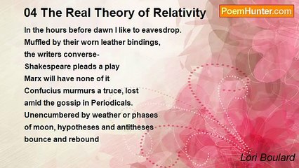 Lori Boulard - 04 The Real Theory of Relativity