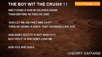 CHERRY SAFFARIE - THE BOY WIT THE CRUSH! ! !
