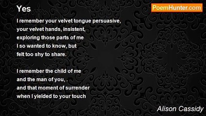 Alison Cassidy - Yes