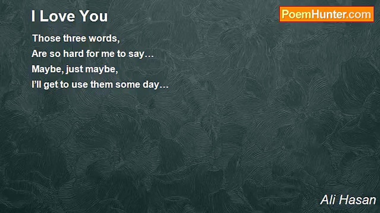 Ali Hasan - I Love You