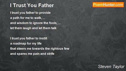 Steven Taylor - I Trust You Father