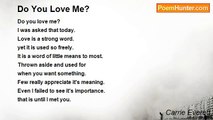Carrie Everett - Do You Love Me?