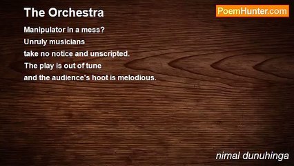 nimal dunuhinga - The Orchestra