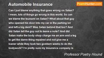 Professor Poetry Hound - Automobile Insurance